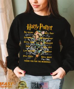 Harry Potter Names Characters Thank You For The Memories Signatures Shirt