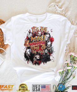Horror Characters It’s The Most Beautiful Time Of The Year Halloween Shirt