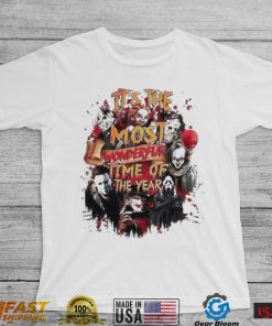 Horror Characters It’s The Most Beautiful Time Of The Year Halloween Shirt