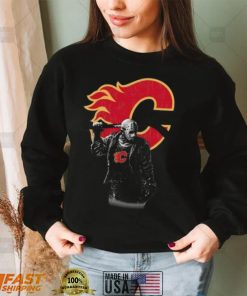 Jason Voorhees Calgary Flames Hockey T shirt