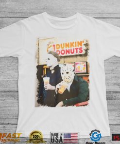 Jason and Micheal Myers Dunkin Donuts Halloween Horror Movie Sweatshirt