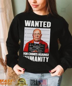 Klaus Schwab wanted for Crimes Against Humanity meme shirt