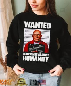 Klaus Schwab wanted for crimes against humanity unisex T shirt