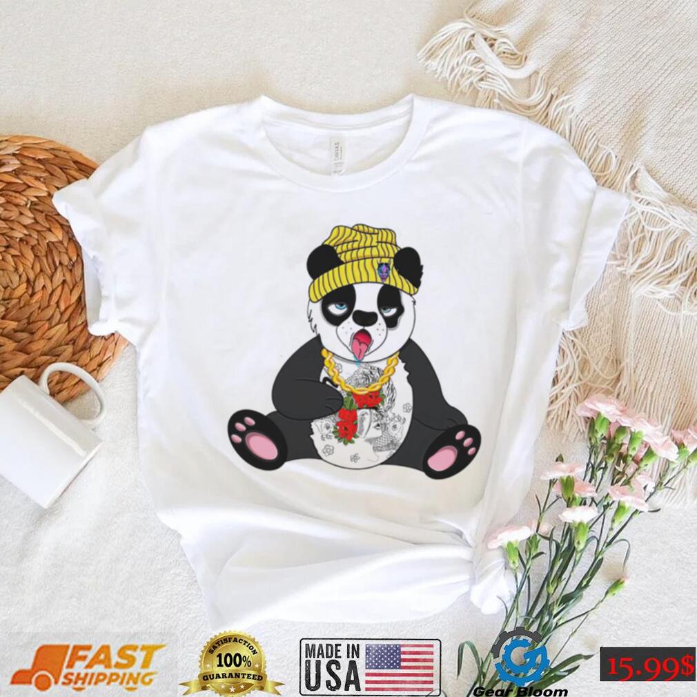 Lazy Spirit Panda Gangsta style shirt