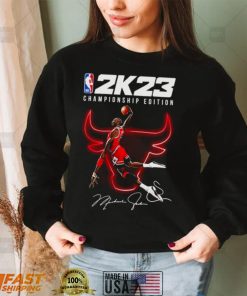 Michael Jordan Dunk NBA 2K23 Championship Edition Signature Shirt