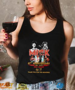 Mick Jagger 61st Anniversary 1961 2022 Signature For Fans T Shirt