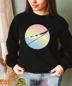 NASA Pastel Rainbow Logo Shirt, Hoodie