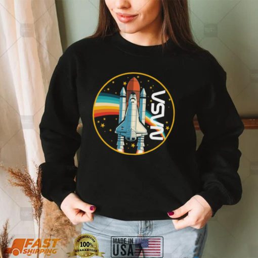 NASA Shuttle Launch With Rainbow Shirt, Hoodie