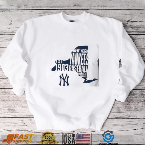 New York Yankees Est 1903 Vamos Yankees Map Shirt