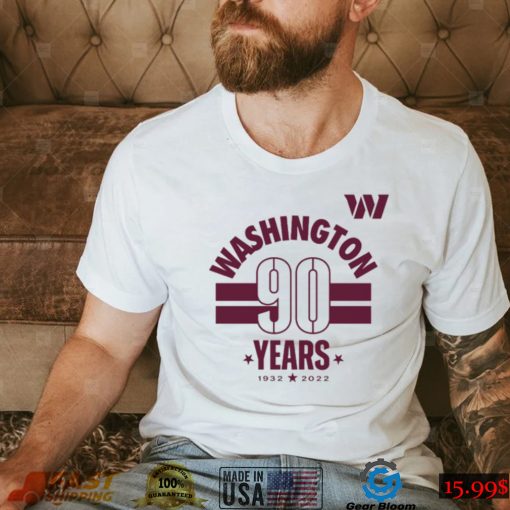 Nfl Washington Commanders 90 Years Shirt
