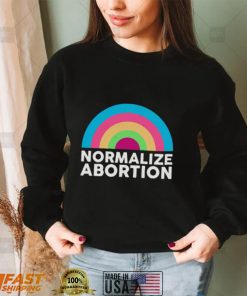 Normalize abortion rainbow vintage shirt
