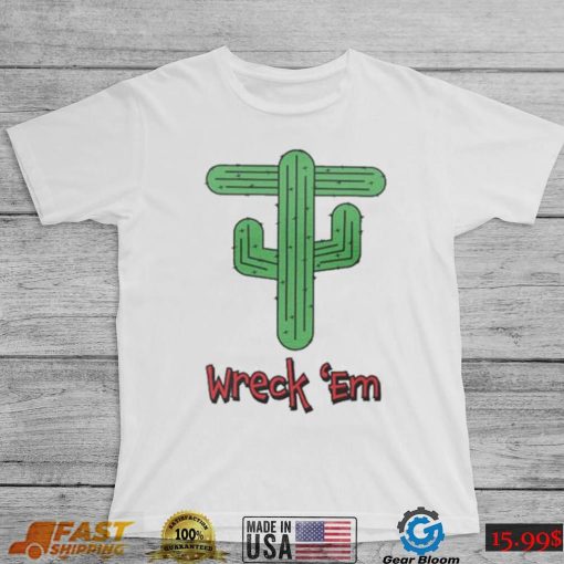 Patrick Mahomes Texas Tech Red Raiders Wreck ’em cactus art shirt