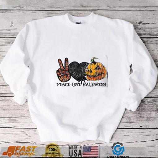 Peace Love halloween Halloween Shirt