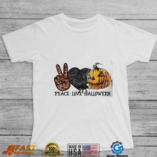 Peace Love halloween Halloween Shirt