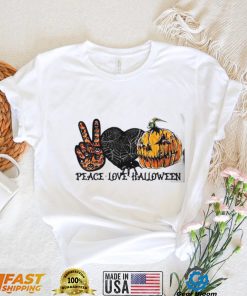 Peace Love halloween Halloween Shirt