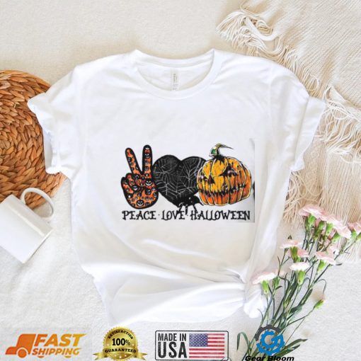 Peace Love halloween Halloween Shirt