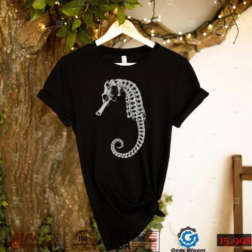 Seahorse Skeleton Halloween Sea Creature Unisex T Shirt