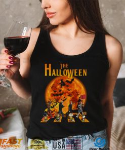 The Halloween Horror Movie And Peanuts Snoopy Red Moon T Shirt