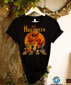 The Halloween Horror Movie And Peanuts Snoopy Red Moon T Shirt