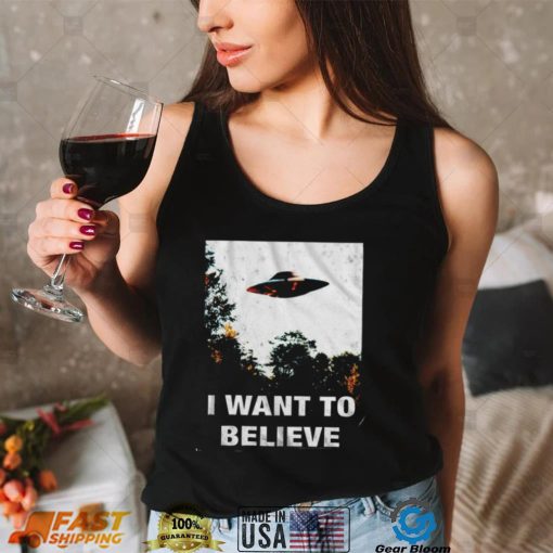 The X Files I Want To Believe Poster T Shirt