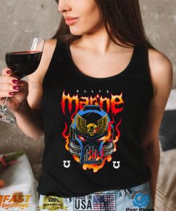 Ultra Marine Metal   Backprint T Shirt
