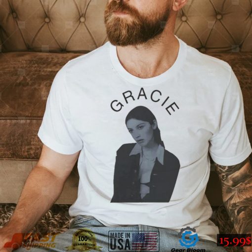 Gracie Abrams Merch Portrait Light Blue Tour Shirt