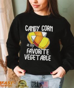 Candy Corn Is My Favorite Vegetable Halloween Costume Party Gift Short Sleeve Unisex T Shirt