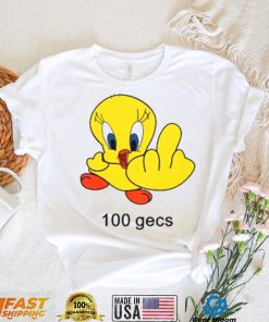 100 gecs Little Bird Middle Finger shirt