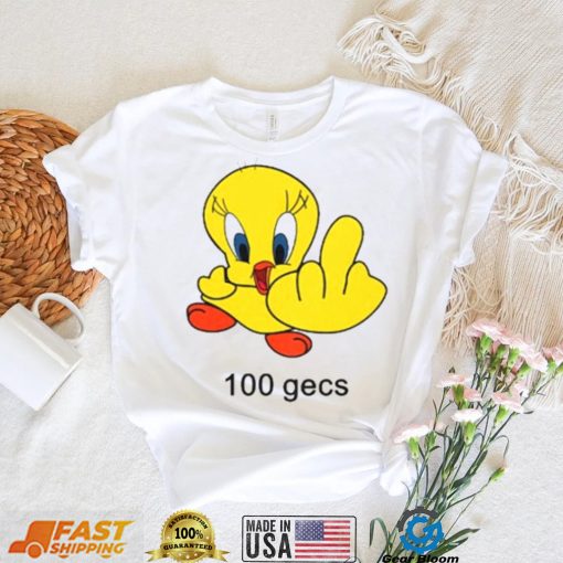 100 gecs Little Bird Middle Finger shirt