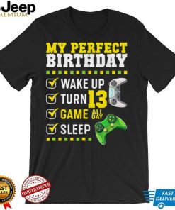 13th Birthday Party Perfect For Gamer 13 Years Old Boy Kids T Shirt