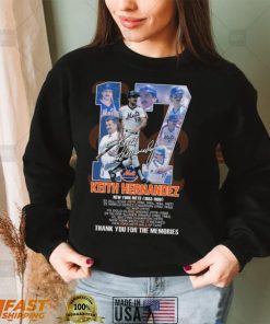 17 Keith Hernandez New York Mets 1983 1989 thank you for memories shirt