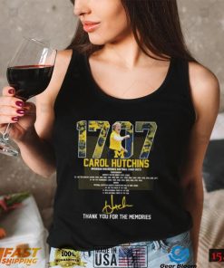 1707 Carol Hutchins Michigan Wolverines Softball 1983 2022 Thank You For The Memories Signature shirt