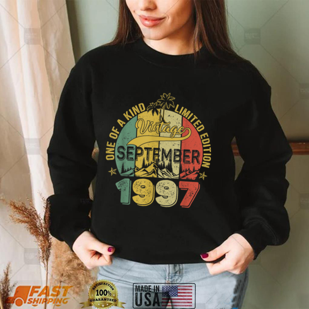 25 Years Old Gift 25th Birthday Awesome Since September 1997 T Shirt 25 Years Old Gift 25th Birthday Awesome Since September 1997 T Shirt