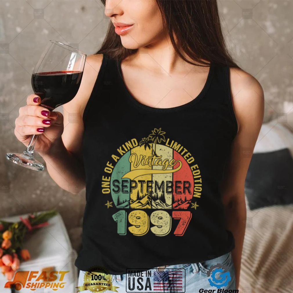 25 Years Old Gift 25th Birthday Awesome Since September 1997 T Shirt 25 Years Old Gift 25th Birthday Awesome Since September 1997 T Shirt