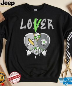 5 Retro Green Bean Loser Lover Heart Shoes 5s Green Bean T Shirt