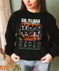 50 Years AC DC Band 1973 2023 Signatures Thank You For The Memories Shirt