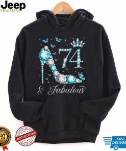 74 & Fabulous 74 Years Old 74th Birthday Queen Long Sleeve T Shirt