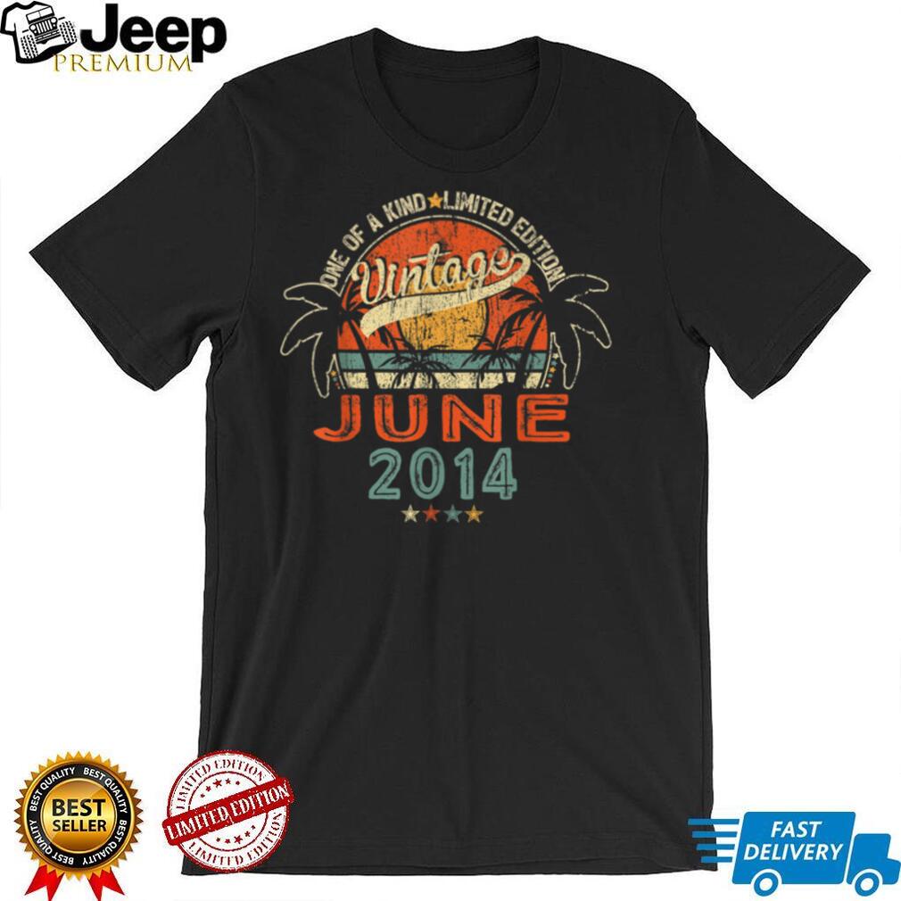 8 Years Old Vintage June 2014 8th Birthday T Shirt