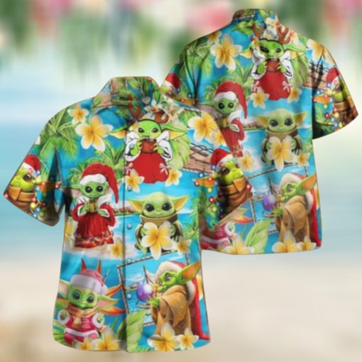 A Merry Christmas I Wish You Star Wars Yoda Hawaiian Shirt