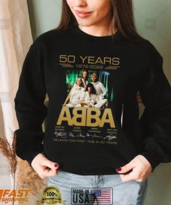 ABBA 50th Anniversary 1972 2022 Signature Thank You For The Memories T shirt