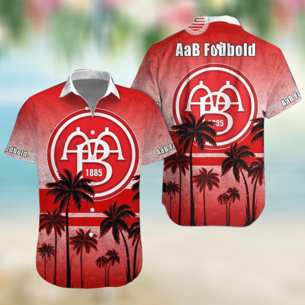 AaB Fodbold Palm Tree Hawaii Shirt, Shorts
