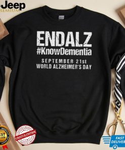 Alzheimer's Awareness EndAlz World Alzheimer's Day Purple T Shirt