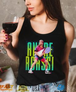 Andre Agassi tennis player shirt