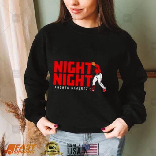 Andres Gimenez Night Night 2022 T shirt