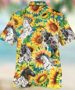 Appaloosa Horse Lovers Sunflower Watercolor Hawaiian Shirt