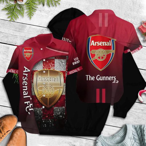 Arsenal 3D The Gunners Hawaiian Shirt