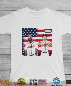 Atlanta Braves Michael Harris II and Vaughn Grissom troublemakers American flag shirt