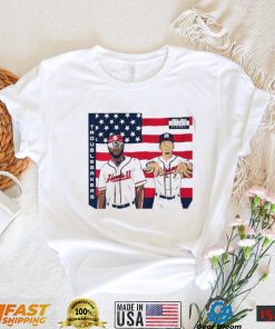 Atlanta Braves Michael Harris II and Vaughn Grissom troublemakers American flag shirt