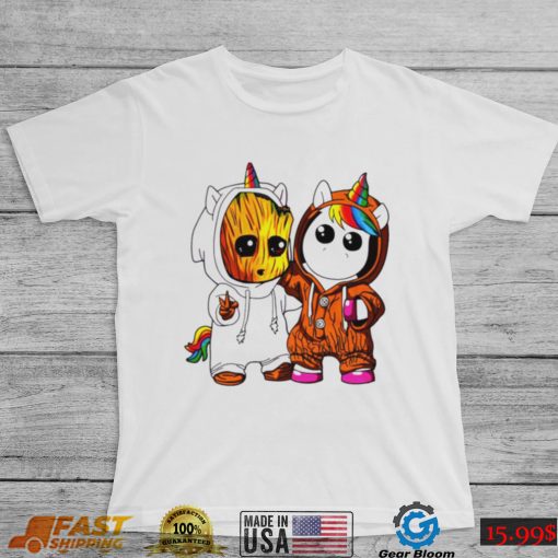 Baby Groot and Unicorn I am Groot shirt