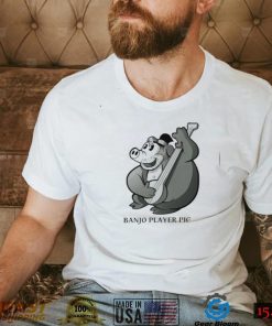 Banjo Player Pig cartoon shirt